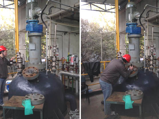 為成都生物制造的2000L高壓加氫反應釜